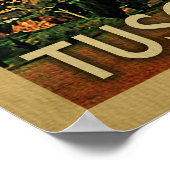 トスカーネポスターイタリアヴィンテージ旅行 ポスター (角)