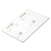 トスカーンハーブレモンズミニバインダーレシピページ ノートパッド (アングル)