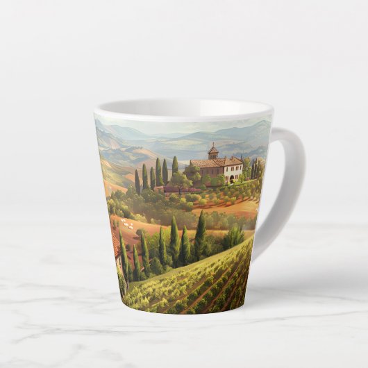 トスカーンホリデイ1 カフェラテマグ (右アングル)