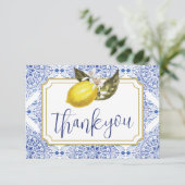 トスカーンレモン折りサンキューカード サンキューカード (スタンド正面)