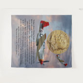 トスケージエアマンコイン タペストリー (正面(横))