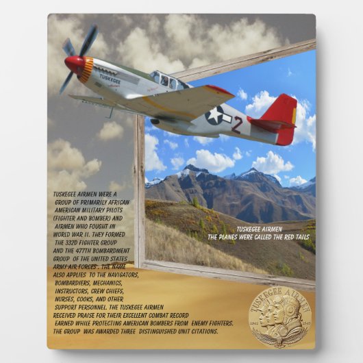 トスケージエアメン飛んでいる飛行機アウト写真 フォトプラーク (正面)