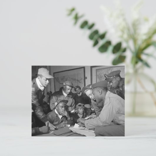 トスケージエアメン332ndファイターグループパイロット ポストカード (スタンド正面)