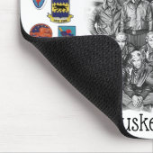 トスケージエアメン – P-51 'マスタング'赤い尾 マウスパッド (コーナー)