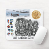 トスケージエアメン – P-51 'マスタング'赤い尾 マウスパッド (マウス)