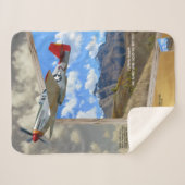 トスケージエ飛んでいるアマン写真外 シェルパブランケット (正面(横))