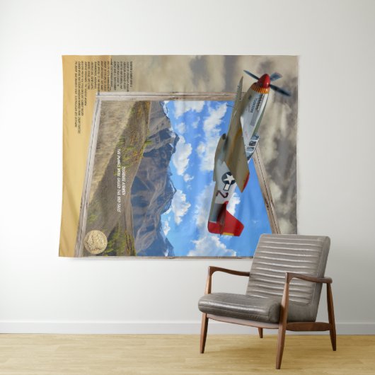 トスケージエ飛んでいるアマン写真外 タペストリー (インサイチュ(横))