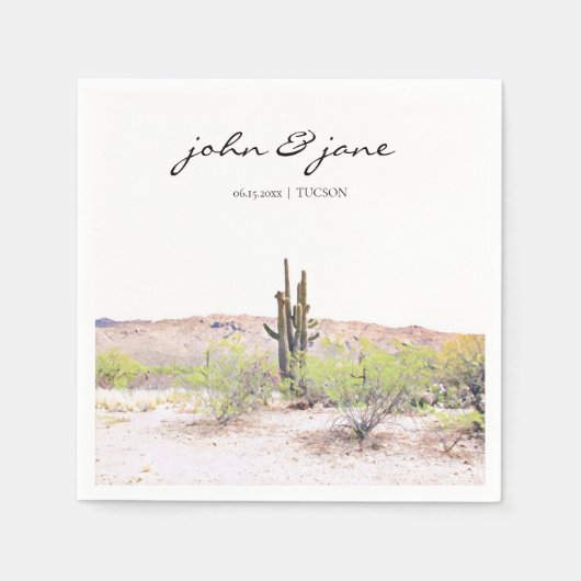 トスコナパーソナライズされたリナザートナプキンス スタンダードカクテルナプキン (正面)