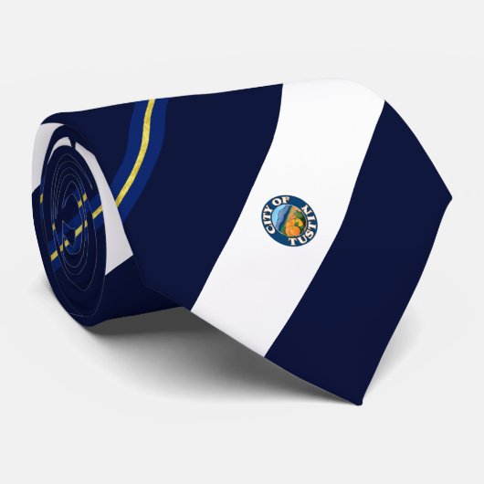 トスチン(カリフォルニア州)市旗ネックタイ ネクタイ (ロール)