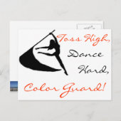 トスハイ、ダンス懸命、カラーガード ポストカード (正面/裏面)