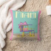 トスピローマイアミフロリダビーチホームデコール クッション (ブランケット)