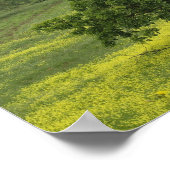 トス独身のカニーの農耕地の木 ポスター (角)