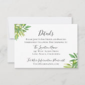 トス素朴カンオリーブブランチ結婚ズ詳細 招待状 (正面)