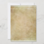 トス素朴カン金ゴールド誕生日 招待状 (裏面)