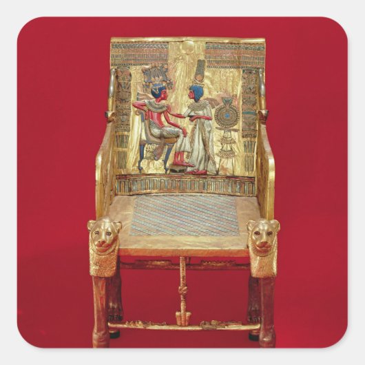 トタンカームンの墓から玉座 スクエアシール (正面)