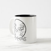 トック&ジョクマグ ツートーンマグカップ (正面左)