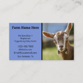 トッゲンブルグ酪農家ヤギ子 名刺 (正面)