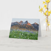 トッシュレンジとワイルドフラワー |レイニエ山 カード (黄色い花)