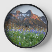 トッシュレンジとワイルドフラワー |レイニエ山 壁時計 (正面)