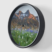 トッシュレンジとワイルドフラワー |レイニエ山 壁時計 (傾斜)