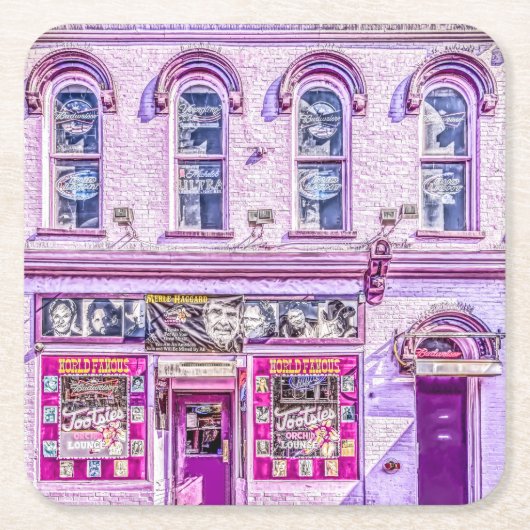 トッツィーの蘭のラウンジのコースター スクエアペーパーコースター (正面)