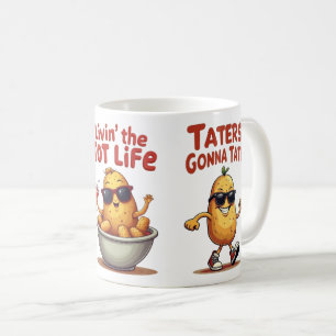 トットライフのリヴィン – Tater Totsおもしろい Potato コーヒーマグカップ