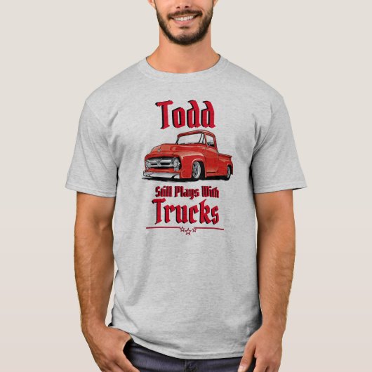 トッドはまだトラックで遊ぶTシャツ Tシャツ (正面)