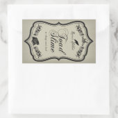 トッドスライムハロウィーン瓶のシール 長方形シール (バッグ)