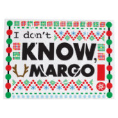 トッドマーゴカーペットレッドおもしろい醜いクリスマスセーター ラージペーパーバッグ (裏面)