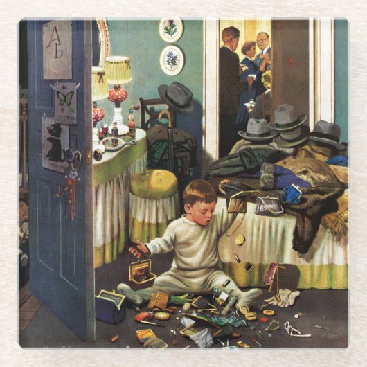 トッドラー・エンプティーズ・パーズ ガラスコースター (正面)