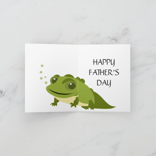 トッド素晴らしリーパパ父の日の挨拶 サンキューカード (内部)