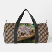 トッド顔パーソナライズされた動物 ダッフルバッグ (裏面)