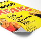 トッド・ブラウニングの「フリークス」映画ポスター。 ポスター (角)