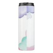 トッパーソナライズされたド、花と蝶 タンブラー (裏面)