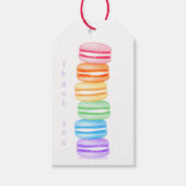 トッピングのタービレインボー感謝していマカロン ギフトタグ (正面)