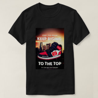 トップに上り詰め続ける シネマティックロゴ R.K Tシャツ
