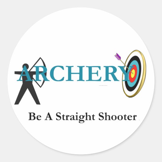 トップアーチェリー ラウンドシール (正面)