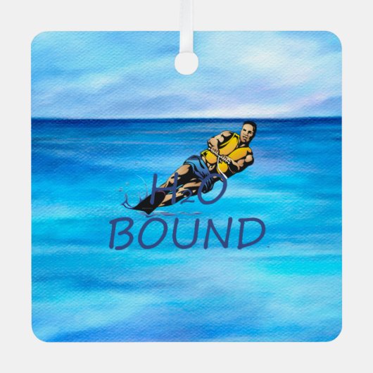 トップウォータースキーメタルオーナメント メタルオーナメント (正面)