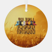 トップカントリーラインダンスグラスオーナメント ガラスオーナメント (裏面)