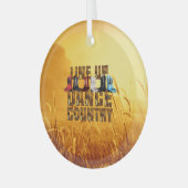 トップカントリーラインダンスグラスオーナメント ガラスオーナメント (正面左)