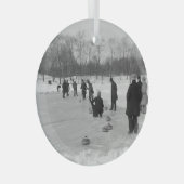 トップカーリングオールドスクールガラスオーナメント ガラスオーナメント (正面右)