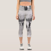 トップカーリング古い学校 カプリレギンス (正面)