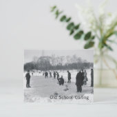 トップカーリング古い学校 ポストカード (スタンド正面)