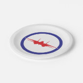 トップガンパーティープレート ペーパープレート (アングル)