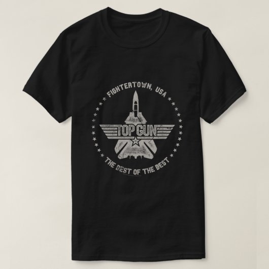 トップガンファイタータウンUSAサークル Tシャツ (デザイン正面)