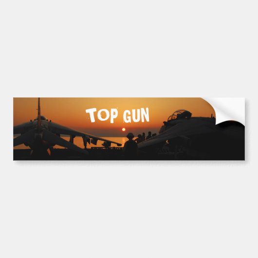 トップガン バンパーステッカー (正面)