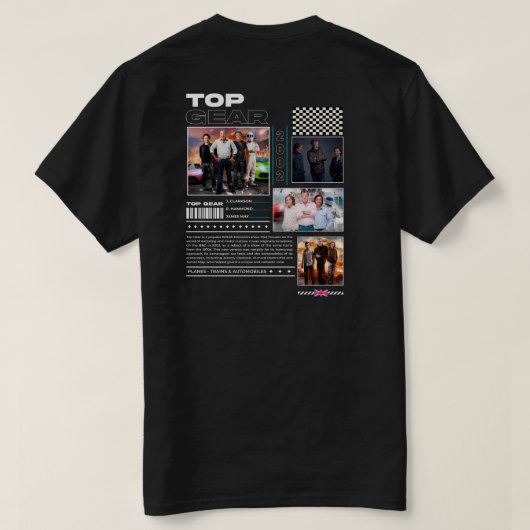 トップギアTシャツ Tシャツ (デザイン裏面)