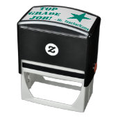 "トップグレードの仕事!" +チューターの名前ラバースタンプ セルフインキングスタンプ (商品)