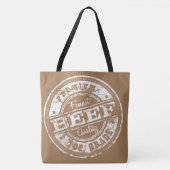 トップグレードビーフ – ダークカラー トートバッグ (正面)