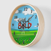 トップゴルフはっきりした 壁時計 (傾斜)